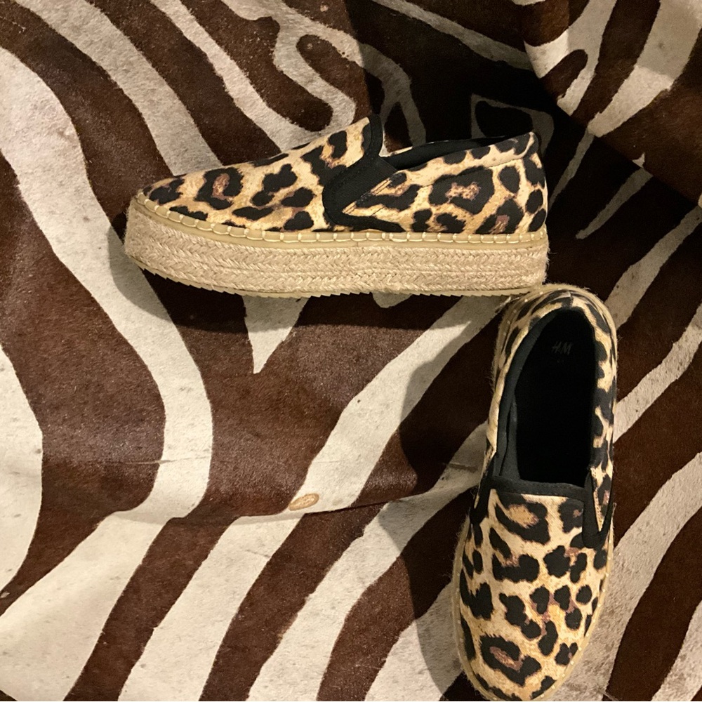 H&M Leopard Print Espadrilles